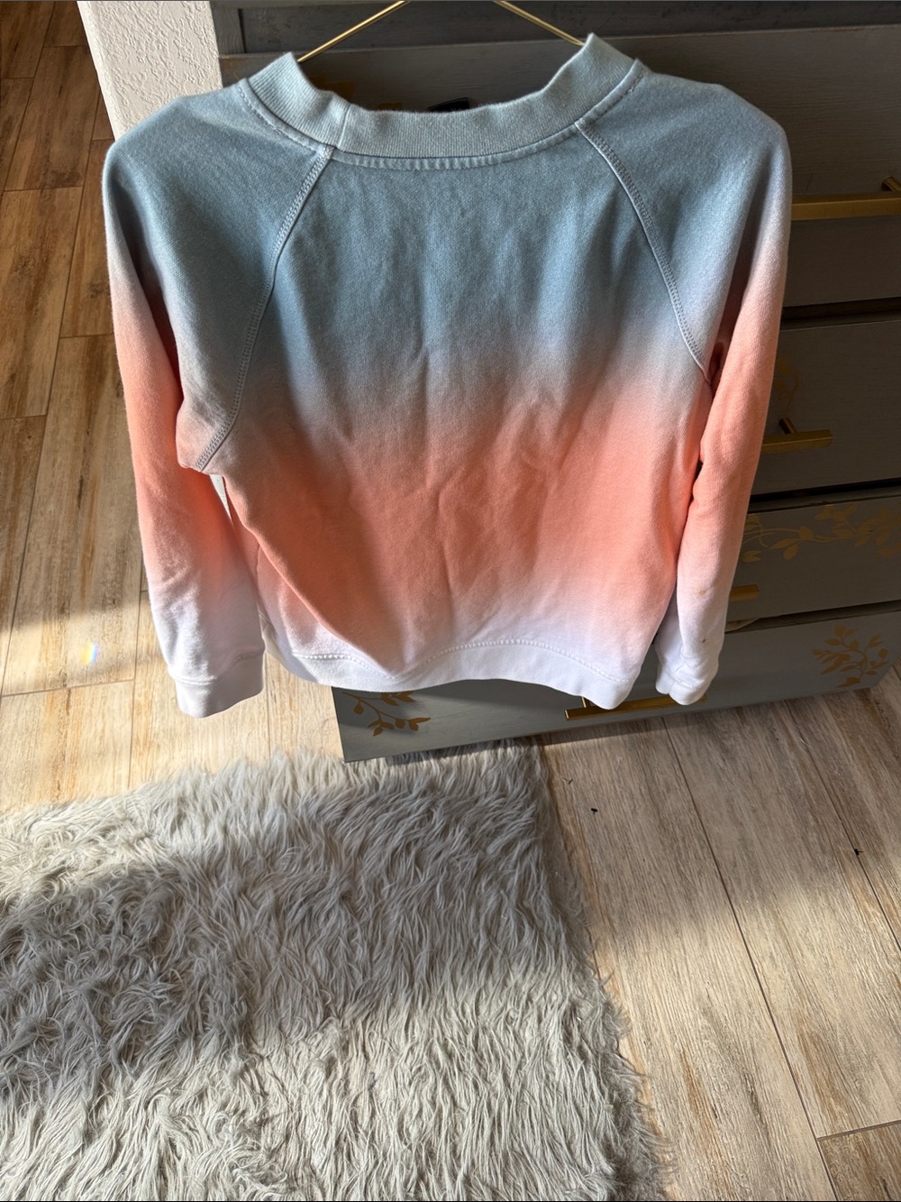 Marc By Marc Jacobs Blue to Peach Ombre Pullover Sweatshirt - Picture 3 of 7
